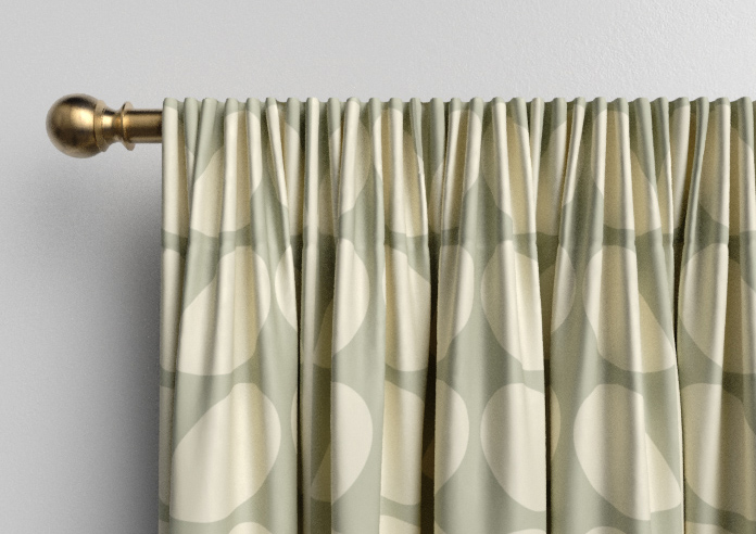 Orla Kiely Jumbo Solid Stem, Pebble - Made to Measure Curtains - Image 9
